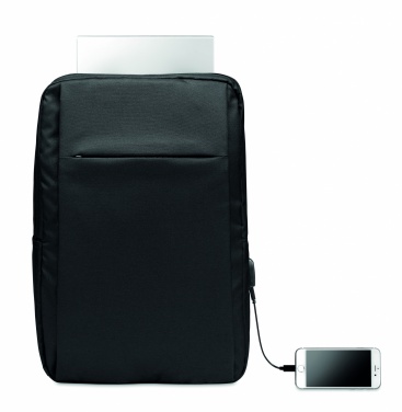 Logo trade corporate gifts image of: Laptop backpack in 300D RPET