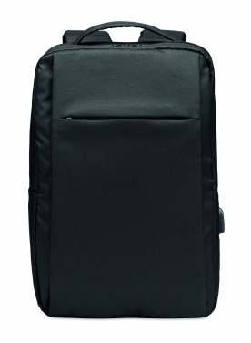 Logo trade promotional giveaway photo of: Laptop backpack in 300D RPET