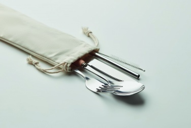 Logo trade promotional merchandise picture of: Cutlery set stainless steel