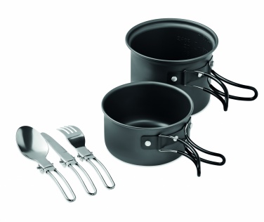 Logotrade promotional gift picture of: 2 camping pots with cutlery