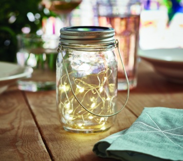 Logo trade business gift photo of: Solar mason jar outdoor lamp