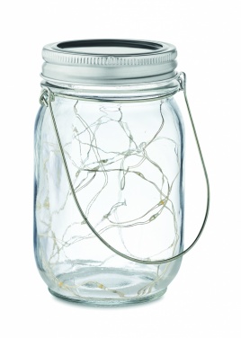 Logo trade promotional giveaway photo of: Solar mason jar outdoor lamp