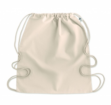 Logo trade promotional gifts picture of: Organic cotton drawstring bag