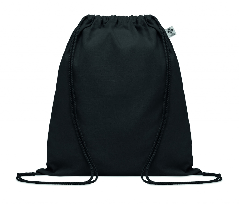 Logo trade advertising products image of: Organic cotton drawstring bag