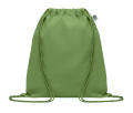 Organic cotton drawstring bag, Green