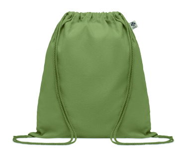 Logo trade promotional products image of: Organic cotton drawstring bag