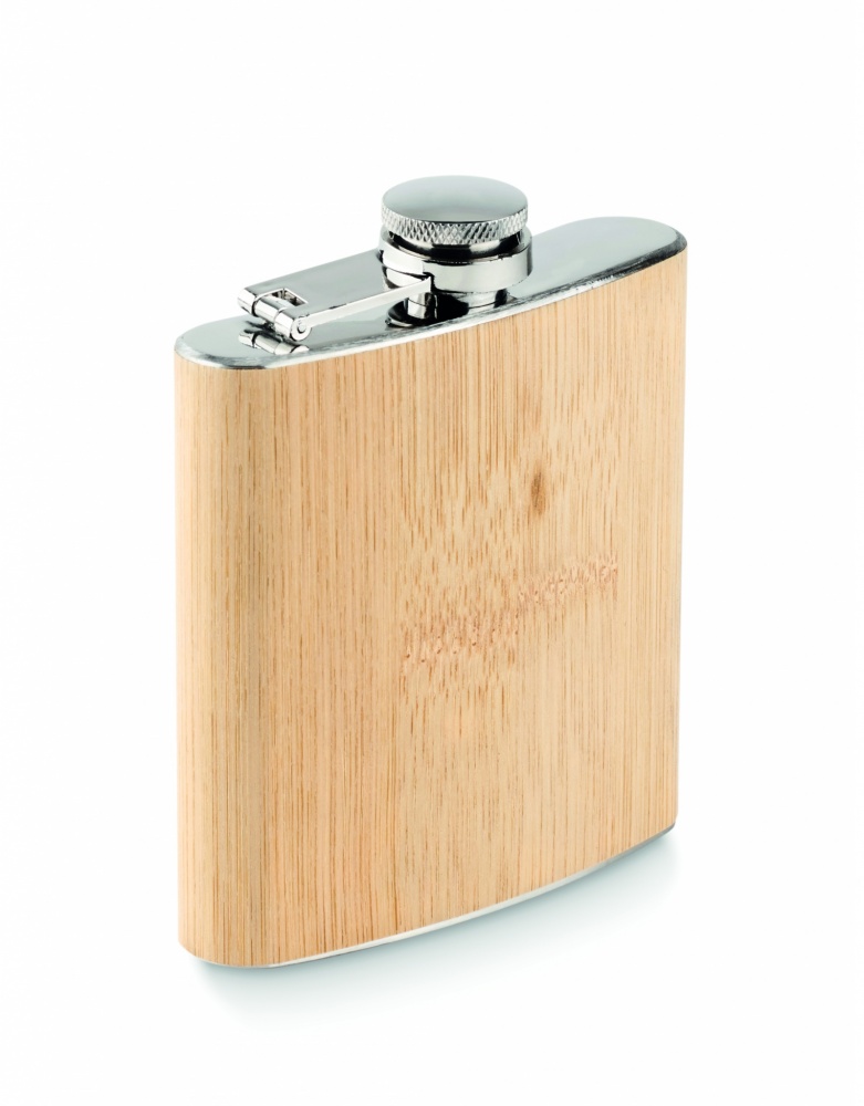 Logotrade advertising product image of: Bamboo slim hip flask 170ml