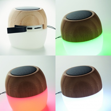 Logo trade corporate gifts picture of: 5.0 wireless bamboo speaker