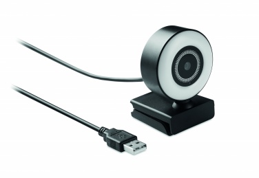 Logo trade business gift photo of: 1080P HD webcam and ring light