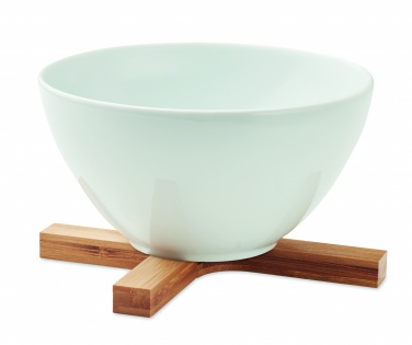 Logo trade promotional merchandise picture of: Bamboo foldable pot stand