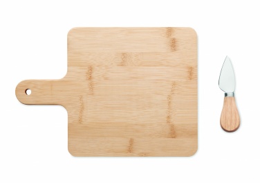 Logo trade promotional merchandise picture of: Cheese board set in bamboo