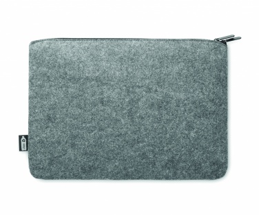 Logotrade advertising products photo of: RPET felt zipped laptop bag