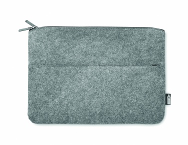 Logotrade promotional gift picture of: RPET felt zipped laptop bag