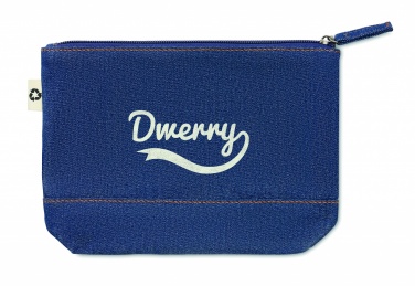 Logotrade promotional items photo of: Recycled denim cosmetic pouch