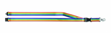 Logo trade promotional item photo of: Rainbow RPET lanyard