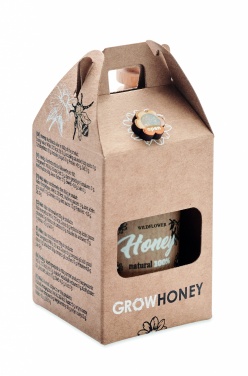 Logo trade promotional merchandise image of: Wildflower honey jar set 50gr