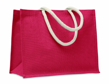 Logo trade promotional giveaway photo of: Jute bag with cotton handle