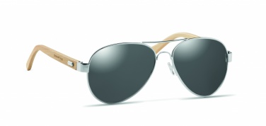 Logotrade advertising product image of: Bamboo sunglasses in pouch TARTU