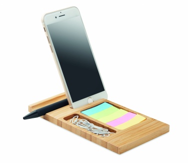 Logo trade promotional gifts picture of: Bamboo desk phone stand