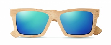 Logo trade promotional product photo of: Sunglasses and case in bamboo KEILA