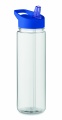 RPET bottle 650ml PP flip lid, Royal Blue