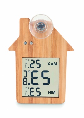 Logo trade promotional gifts picture of: Bamboo weather station HISA