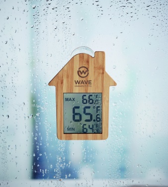 Logo trade promotional gift photo of: Bamboo weather station HISA