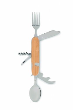 Logo trade promotional giveaway photo of: Multifunction cutlery set