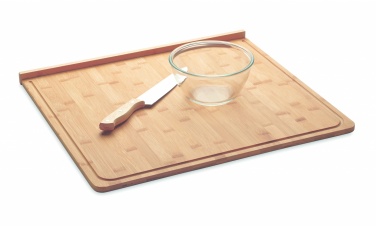 Logo trade corporate gifts picture of: Large bamboo cutting board