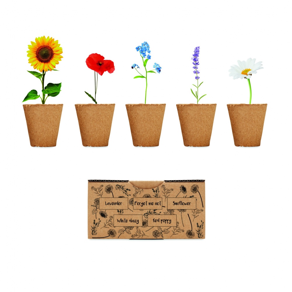 Logo trade promotional gifts image of: Flowers growing kit