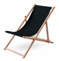 Beach chair in wood, Black