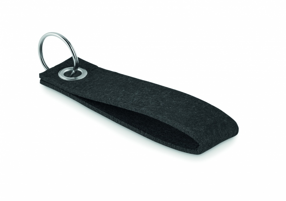 Logo trade advertising products image of: RPET felt key ring Hämeenlinna