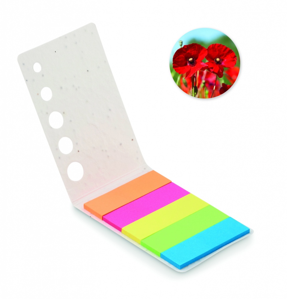 Logotrade promotional giveaways photo of: Seed paper page markers pad