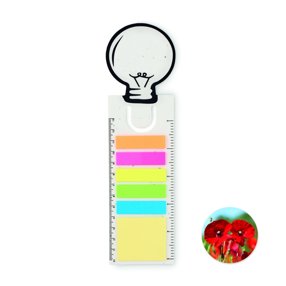 Logotrade promotional merchandise image of: Seed paper bookmark w/memo pad