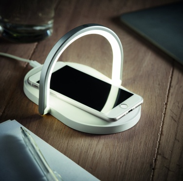 Logo trade promotional gift photo of: Light and wireless charger 10W