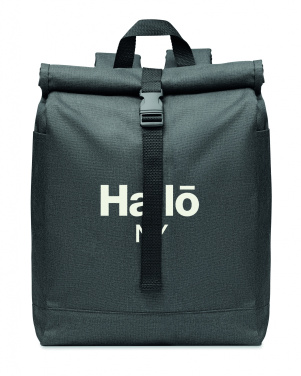 Logo trade promotional items image of: 600D RPET 2 tone backpack