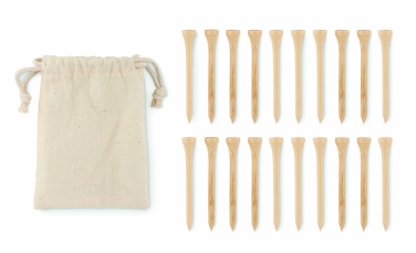 Logotrade promotional merchandise image of: 20 bamboo golf tees set