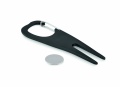 Aluminium golf divot tool, Black