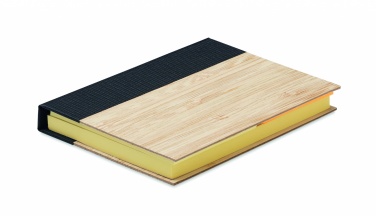 Logo trade promotional items image of: Bamboo sticky note memo pad