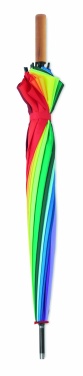 Logo trade promotional gifts image of: 27 inch rainbow umbrella