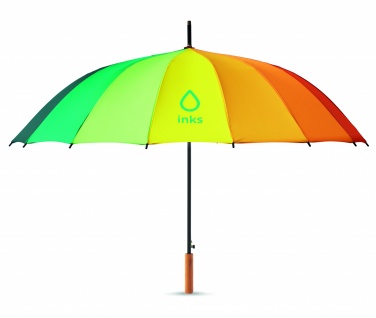 Logotrade promotional product image of: 27 inch rainbow umbrella