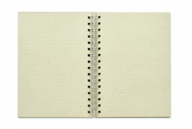 Logo trade promotional items picture of: A5 grass notebook 80 lined