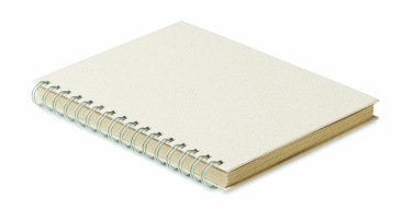 Logo trade advertising product photo of: A5 grass notebook 80 lined