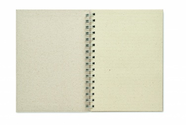 Logo trade promotional gifts picture of: A5 grass notebook 80 lined