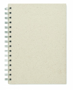 Logo trade promotional giveaways picture of: A5 grass notebook 80 lined