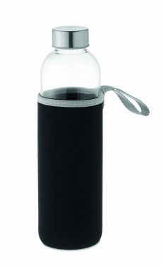 Logo trade promotional merchandise picture of: Glass bottle in pouch 750ml