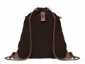 Recycled cotton drawstring bag, Chocolate