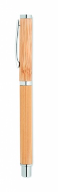 Logo trade advertising product photo of: Bamboo gel pen