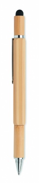 Logo trade promotional gifts image of: Spirit level pen in bamboo