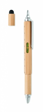 Logotrade promotional merchandise photo of: Spirit level pen in bamboo